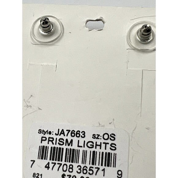 Brighton Prism Lights Scallop Post Drop Earrings Silver Blue Womens Size OS - Picture 3 of 3